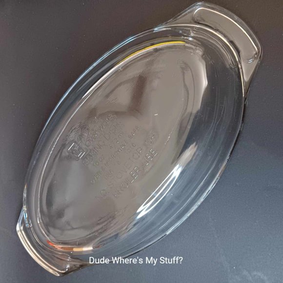 ANCHOR HOCKING OVAL BAKING DISH #1016 -CLEAR GLASS - 16-OUNCE - OVENWARE - Picture 3 of 6